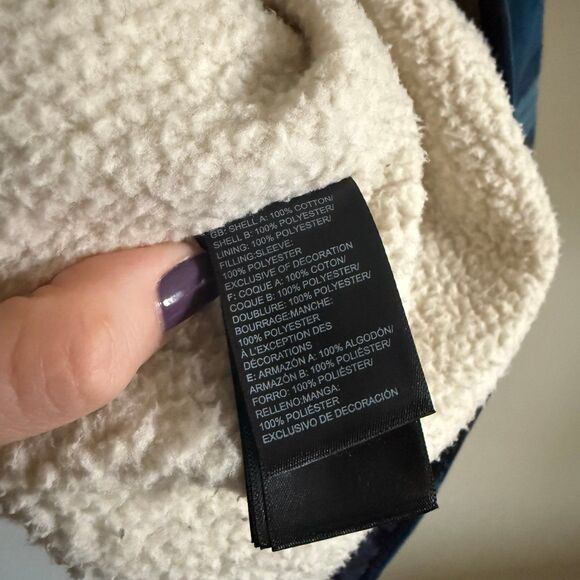 The North Face Men’s Campshire Shirt Sherpa Fleece Lined Jacket Blue Small EUC - Picture 4 of 12